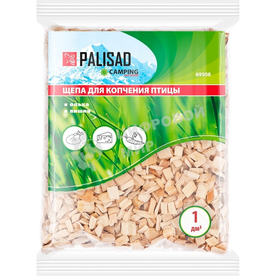Щепа для копчения птицы Camping Palisad (ольха+вишня)