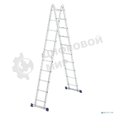 Лестница шарнирная алюминиевая Сибртех 4х5