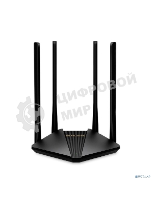 Wi-Fi роутер MERCUSYS MR30G, Wi-Fi 5, AC1200, 2.4/5ГГц, 2 LAN, черный