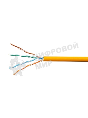 Кабель SkyNet Premium UTPнг-LSZH 4x2x0,51, низкое дымовыделение, нулевое содержание галогенов, медный, FLUKE TEST, кат.5e, однож., 305 м, box, оранжевый