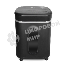 Шредер ГЕЛЕОС УМ28-4, DIN P-4 (4 ур-нь секр.), фрагмент 3,9х30мм, 19-21 лист (70г/м2), CD/пл.карты/скрепки/скобы, 28 литров