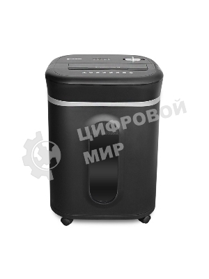 Шредер ГЕЛЕОС УМ28-4, DIN P-4 (4 ур-нь секр.), фрагмент 3,9х30мм, 19-21 лист (70г/м2), CD/пл.карты/скрепки/скобы, 28 литров