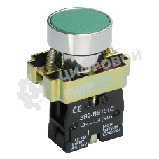 Кнопка LAY5-BA31 без подсветки зел. 1з IEK BBT60-BA-K06