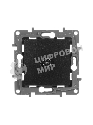 Розетка телевизионная TV Звезда, алюминий ETIKA