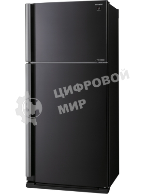 Холодильник Sharp SJ-XE55PMBK черный двухкамерный 388/148л морозилка сверху, No Frost