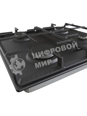 Газовая варочная панель Gorenje G641EXB, 4 конфорки, металл, черный