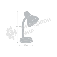 Camelion KD-301 С01 белый (Светильник настольный,230V 60W)