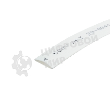 Трубка термоусаживаемая Rexant 8.0/4.0мм белый ролик 2.44 м