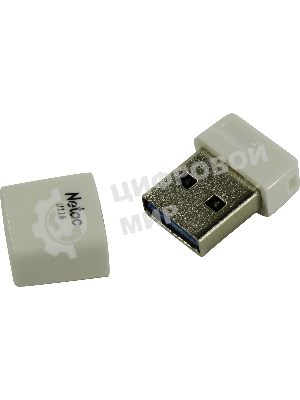 Флешка USB Netac U116 mini (NT03U116N-064G-32WH), 64Gb, USB 3.2, R/W 90/30, белый