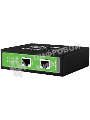 Инжектор PoE Digma DNP30W48GDXM 10/100/1000BASE-T 30Вт 37-57В(DC)