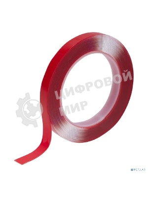 Двухсторонний скотч Rexant, прозрачный, на акриловой основе, 12 мм, ролик 5 м