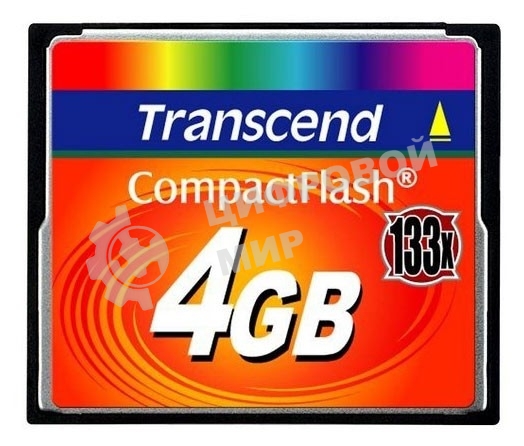 Флеш карта CF 4Gb 133x Type I Transcend (TS4GCF133)