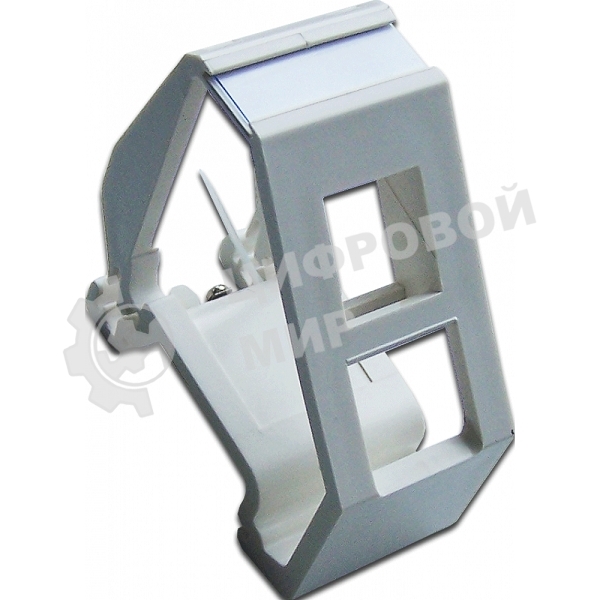 Рамка на DIN-рейку для установки модуля типа Keystone, белая