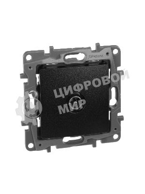 Розетка телевизионная TV Звезда, алюминий ETIKA