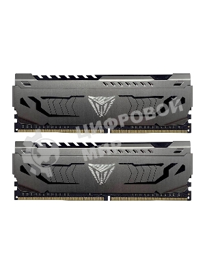 Оперативная память Patriot Viper Steel, DDR4, 64GB (2x32GB), 3200MHz, CL16, DIMM, радиатор, черный