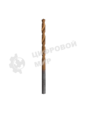 Сверло по металлу Matrix, 3 мм, HSS, нитридтитановое покрытие, цилиндрический хвостовик