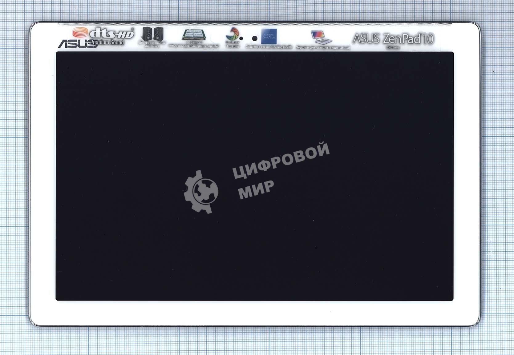 Модуль (матрица + тачскрин) для Asus Zenpad 10 (Z300CL) белый с рамкой