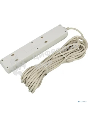 Сетевой фильтр Buro 500SH-10-W 10 м, 5 розеток, белый, коробка