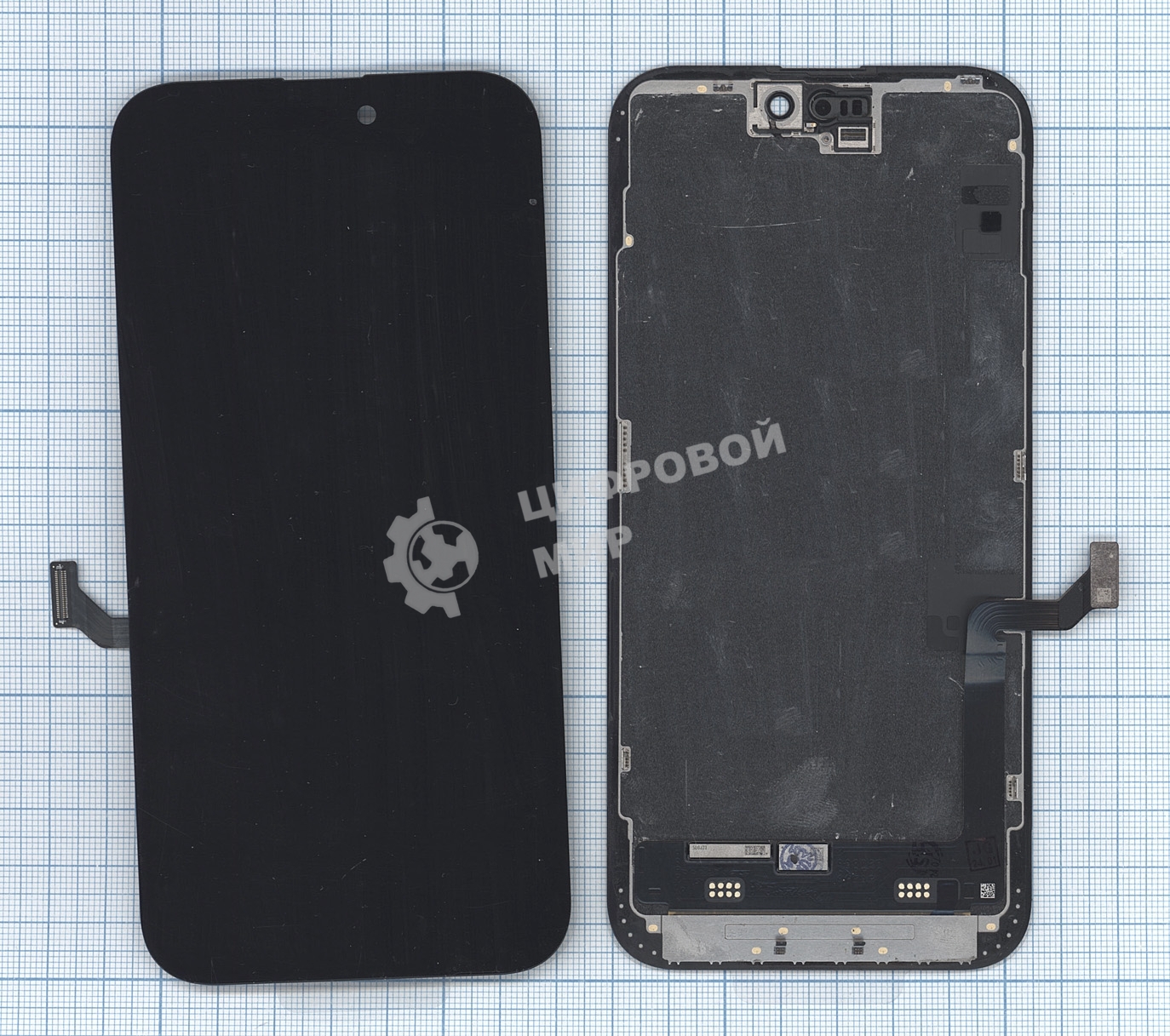 Дисплей (модуль) для Apple iPhone 15 Plus в сборе с тачскрином, черный (OR)