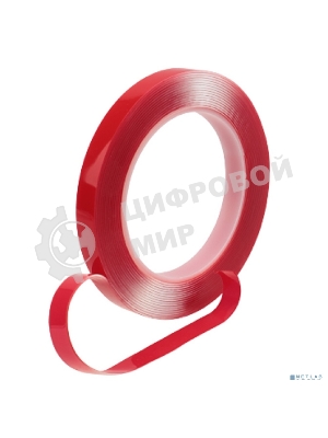 Двухсторонний скотч Rexant, прозрачный, на акриловой основе, 12 мм, ролик 5 м