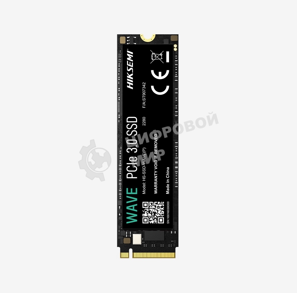 Накопитель SSD HIKSEMI WAVE(P), 256 Gb, PCIe 3.0 x4, M.2 2280, NVMe, R/W 2280/1800
