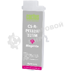Картридж перезаправляемый струйный Cactus CS-R-PFI320/321M PFI320/321M пурпурный (260мл) для Canon imagePROGRAF TM-200/200MFP/205/300/300MFP/305