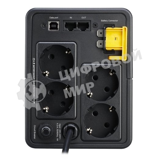 Источник бесперебойного питания APC Back-UPS BX950MI-GR 520Вт 950ВА черный