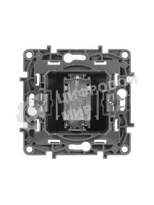 Розетка телевизионная TV Звезда, алюминий ETIKA