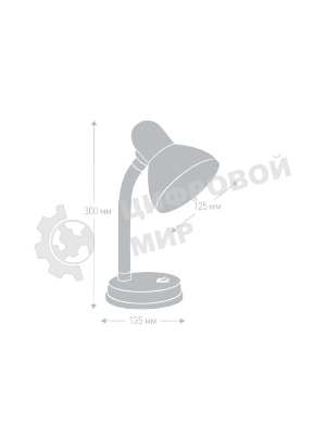 Светильник Camelion KD-301 C02 kd-301 с02 черный настольный 230v 60w