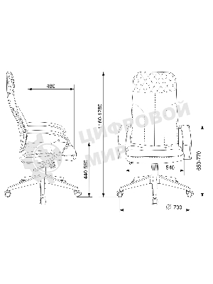 Кресло Бюрократ CH-608Fabric Light-21 песочный, ткань
