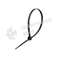 Стяжка (хомут) нейлоновая ExeGate EX293128RUS CV66-450x4.8B (нейлон 6.6, 450x4.8 мм, неоткрывающаяся, halogen free, -40°C - +85°C, черная, 100 шт)