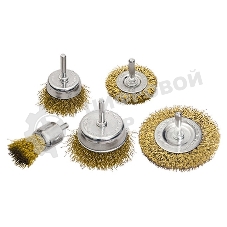 Набор щеток Matrix для дрели, 5 шт., 2 плоские, 50-75 мм + 3 