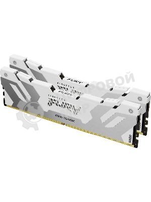 Оперативная память Kingston Fury Renegade, DDR5, 32Gb (2x16Gb), 6400MHz, CL32, DIMM, радиатор, белый