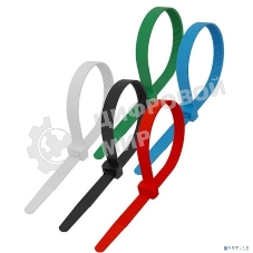 Стяжка кабельная нейлоновая Rexant 250x3,6мм, набор 5 цветов (25 шт/уп)