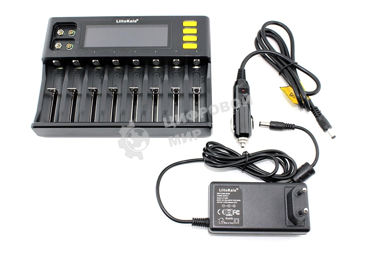Зарядное устройство LiitoKala Lii-S8 + CAR charger 12V