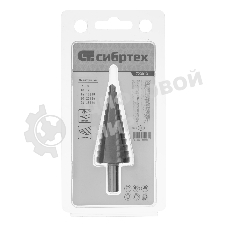 Сверло ступенчатое по металлу Сибртех 6-8-10-12-14-16-18-20-22-24-26-28-30 мм, 4241