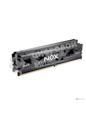 Оперативная память Apacer Nox, DDR5, 32Gb (2x16Gb), 5200MHz, CL40, DIMM, радиатор, серый/черный