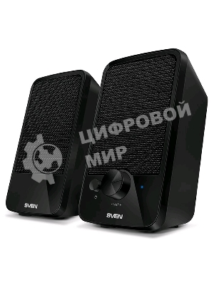 Акустическая система SVEN 312, черный 2.0, 100 – 20 000 Гц, 4Вт