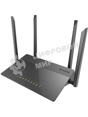 Маршрутизатор беспроводной D-Link DIR-841/RU/A1B, Wireless AC1200 Dual-Band Router with 1 10/100/1000Base-T WAN port and 410/100Base-TX LAN ports.802.11b/g/n compatible, 802.11AC up to 866Mbps,1 10/100/1000Base-T WAN port, 4