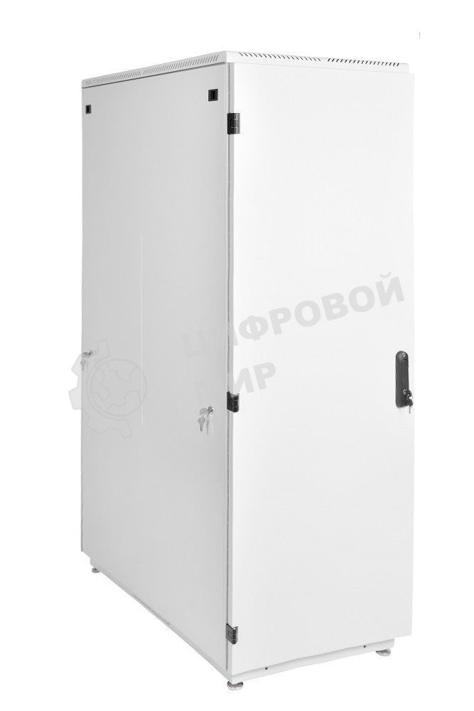 Шкаф коммутационный ЦМО ШТК-М-42.8.10-3ААА 42U 800x1000 мм пер. дв. металл задн. дв. стал. лист 2 бок. пан. 500 кг серый