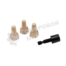 Соединительный изолирующий зажим Rexant с лепестками СИЗ-12 ø 11,2 мм (0,34-10 мм²), коричневый (100 шт./уп.)