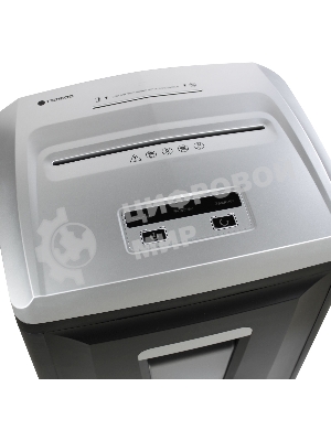 Шредер ГЕЛЕОС УП21-7, DIN P-7 (7 ур-нь секр.), фрагмент 0,8х2мм, 6-7 лист (70г/м2), CD/пл.карты, 23 литра