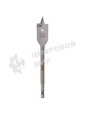 Сверло перовое по дереву Kranz 22х152 мм шестигранный хвостовик