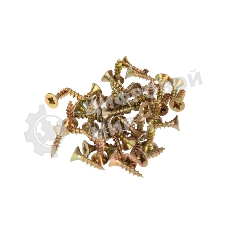 Саморез универсальный Kranz 4х16, желтый цинк, пакет (1000 шт/уп)