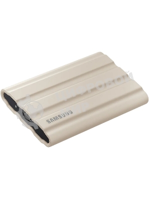Внешний SSD Samsung T7 Shield, 2TB, USB 3.2 Gen 2 Type-C, R/W 1050/1000, бежевый