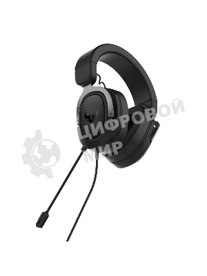 Гарнитура ASUS TUF Gaming H3 чёрный/серый, проводная, mini jack 3.5 мм, регулятор громкости, отключаемый микрофон