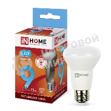 Лампа светодиодная LED-R63-VC 9Вт 230В E27 4000К 810лм IN HOME 4690612024325