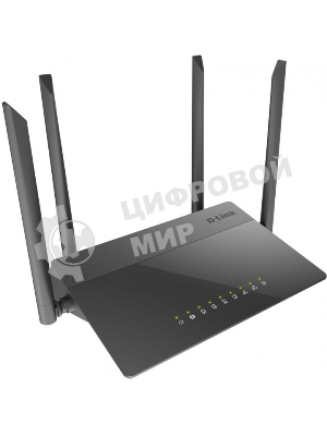 Маршрутизатор беспроводной D-Link DIR-841/RU/A1B, Wireless AC1200 Dual-Band Router with 1 10/100/1000Base-T WAN port and 410/100Base-TX LAN ports.802.11b/g/n compatible, 802.11AC up to 866Mbps,1 10/100/1000Base-T WAN port, 4