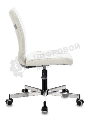 Кресло Бюрократ CH-330M/VELV20 молочный, велюр, 120 кг, механизм качания, без подлокотников