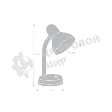 Camelion KD-301 С03 серебро (Светильник настольный,230V 60W)